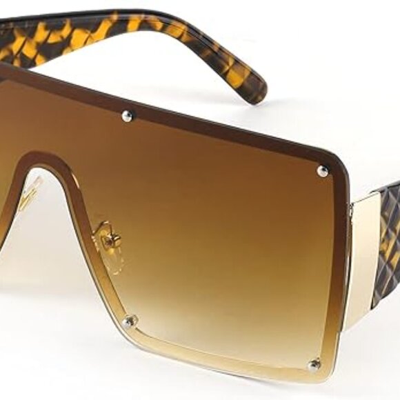 Gradient gold woman's sunglasses - Picture 6 of 7